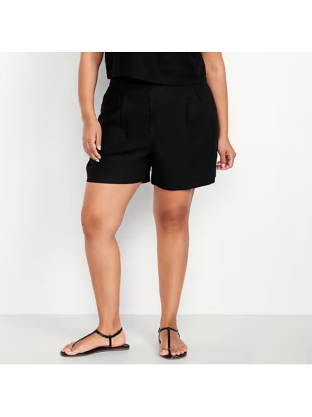 High Rise Taylor Linen blend shorts Plus size 2x Old Navy